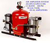 Air Amplifier System, 2:1 Ratio, 200 psi, 30 Gal Tank, Dual Amplifiers