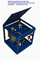 Pump Skid with Hinged Top Cover 25,000 psi Hydraulic Oil