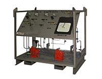 Pump Skid with Offshore Coating And Chart Recorder