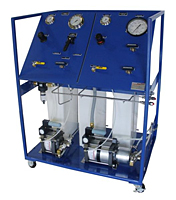 Two Independent Systems In One To Perform Different Operations On Same Workpiece 10,000 and 60,000 psig Oil System