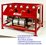 Gas Booster System, 30:1 Ratio, 3,000 psi, Hazardous Gas, 2 Stage-Booster System