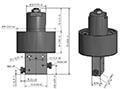 6.04 Inch (in) Height and 2 Way Straight Body Hydrogen Air Valve (15V4M071-H2-3MNC) - 2