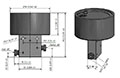 3.91 Inch (in) Height and 2 Way Straight Body Hydrogen Air Valve (15V4M071-H2-3MNO) - 2